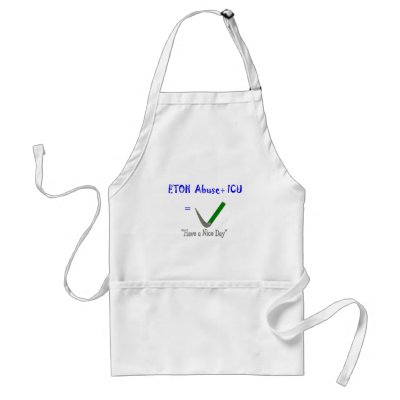 ER ICU Nurse "ETOH Abuse =Intubation" Aprons by gailg1957