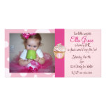 ęr Invitation de Photocard d'anniversaire Cartes Avec Photo