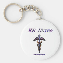 ER Nurse Caduceus Keychains