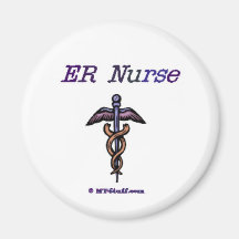 ER Nurse Caduceus Magnet