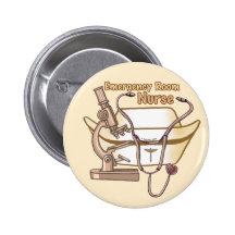 ER Nurse Collage Pinback Buttons