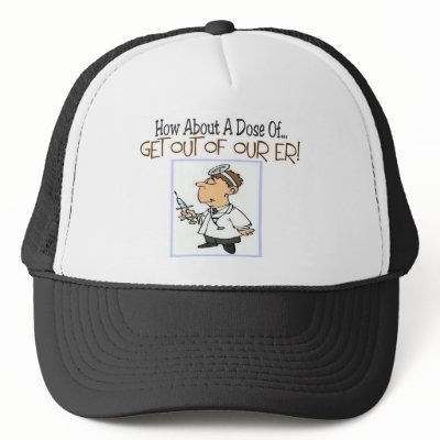 ER Nurse Funny Gifts Mesh Hats by gailg1957