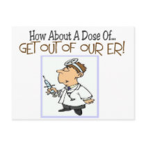 ER Nurse Funny Gifts Postcard