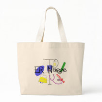 ER Nurse Medical Equipment Design Tote Bags