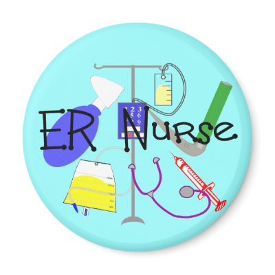 ER Nurse Medical Equipment Design Fridge Magnets by gailg1957