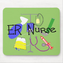ER Nurse Medical Equipment Design Mouse Pads