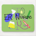 ER Nurse Medical Equipment Design mousepads