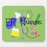 ER Nurse Medical Equipment Design mousepads