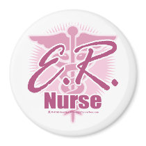 ER Nurse Pink Magnet