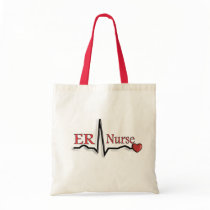 ER Nurse QRS Design Tote Bag