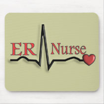 ER Nurse QRS Design Mouse Pads
