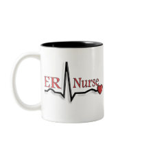 ER Nurse QRS Design Coffee Mugs