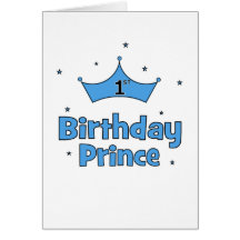 ęr Prince d'anniversaire Cartes De Vœux