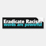 ERADICATE RACISM BUMPER STICKERS