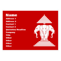 Erawan Lao / Laos Flag Business Cards