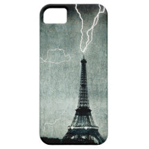 ?ère grève - la foudre frappe Tour Eiffel 1902 Coques Case-Mate iPhone 5