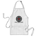 Ergonomic Stress Relief: Bang Head Here aprons