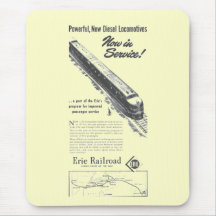 Erie Railroad 1948 New Diesel Locomotives Mouse Pad