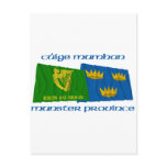 Erin Go Bragh amd Munster Province Flags Post Card