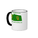 Erin Go Bragh and Leinster Province Flags Coffee Mug