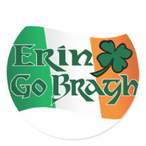 Erin Go Bragh v3 Round Sticker