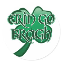Erin Go Bragh v5 Round Sticker