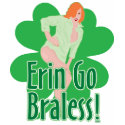Erin Go Braless - Redhead t-shirts