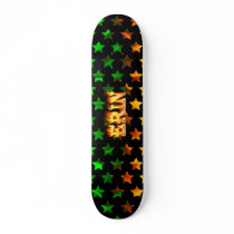 Erin skateboard fire and flames design.
