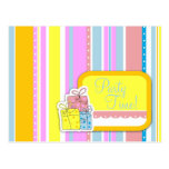 Erin's Girl Birthday Invitation Post Cards