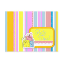 Erin's Girl Birthday Invitation Post Cards