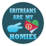 Eritreans are my Homies Round Stickers