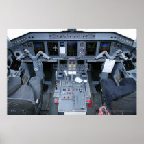 ERJ 175 Cockpit Poster