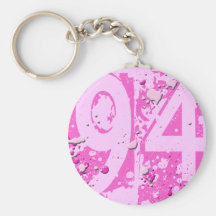 ERODED AND GRUNGE STYLE NUMBER 94 KEY CHAINS