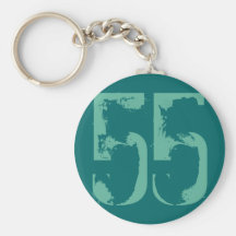 Eroded Style Number 55 Keychain
