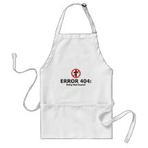 Error 404: Deity Not Found Aprons