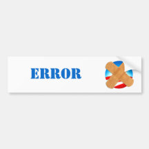 ERROR bumper sticker
