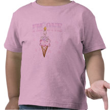 Ęrs T-shirts d'anniversaire de cornet de crème gla