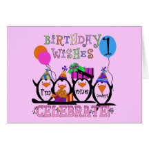 Ęrs T-shirts et cadeaux d'anniversaire de pingouin Carte De Vœux