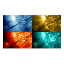 Éruption chromosphérique ou collage de masse de Su Modèle De Carte De Visite