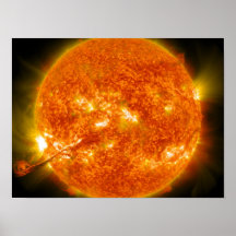 Éruption chromosphérique ou éjection de masse de c poster