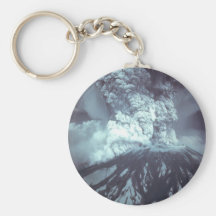 Eruption of Mount Saint Helens Stratovolcano 1980 Key Chain