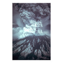 Eruption of Mount Saint Helens Stratovolcano 1980 Photo Art