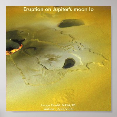 Eruption on Jupiter's moon Io Print by moxieann