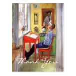 Esbjorn Doing His Homework by Carl Larsson Postcard