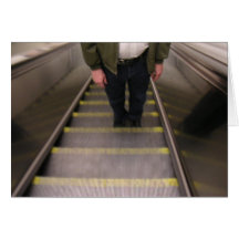 Escalator Greeting Card