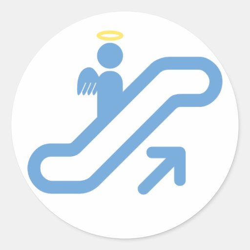 Escalator, no Stairway Sticker