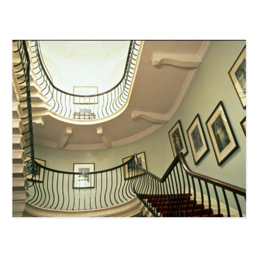 Escalier, parc de Stockeld, Wetherby, Yorkshire Cartes Postales