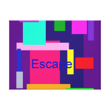 Escape Dark Magenta Canvas Print