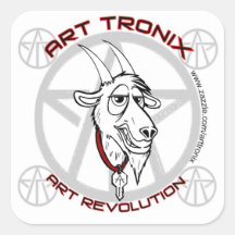 "escape goat" art revolution sticker