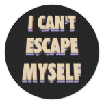 Escape Myself Sticker 3D